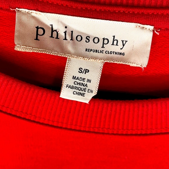 PHILOSOPHY Christmas NOEL Pullover Women’s Size Small/Petite - Picture 4 of 5